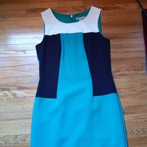 Ladies Banana Republic colour-block dress